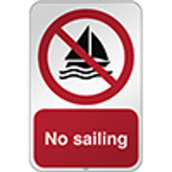 ISO Safety Sign - No sailing