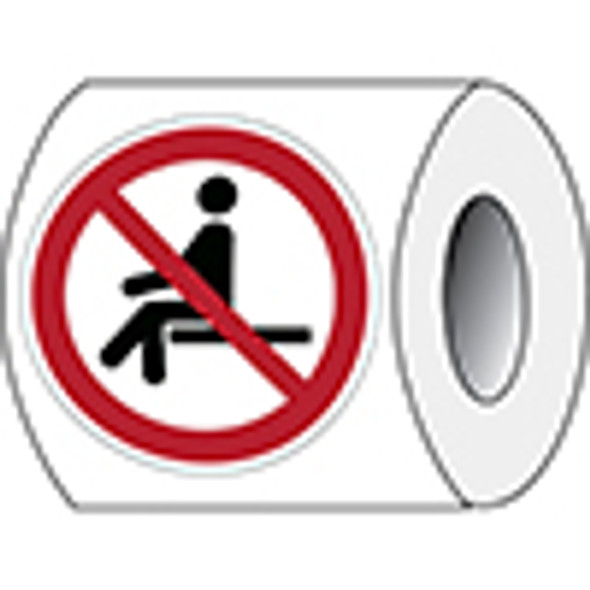 ISO Safety Sign - No sitting