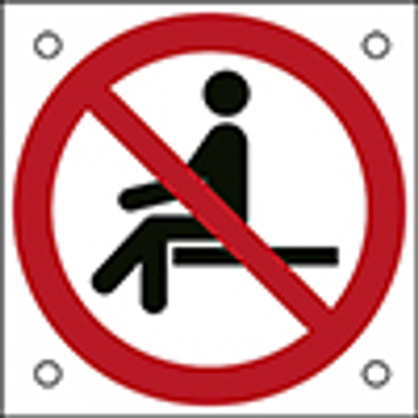 ISO Safety Sign - No sitting