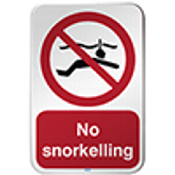 ISO Safety Sign - No snorkelling