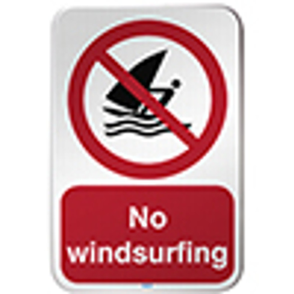ISO Safety Sign - No windsurfing