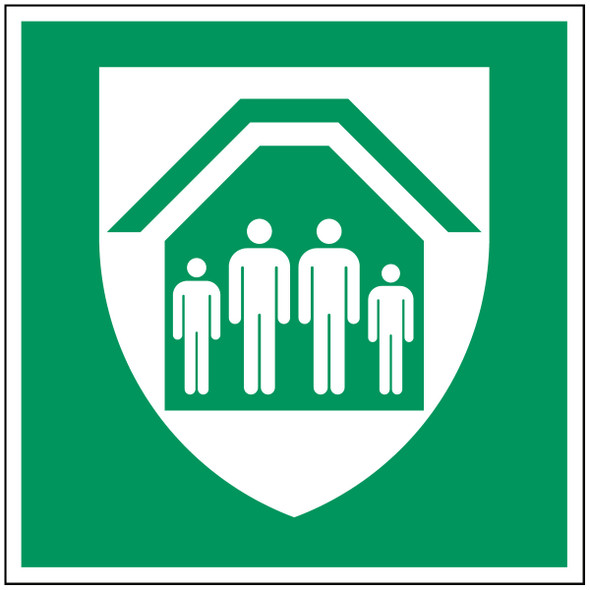 ISO Safety Sign - Protection Shelter