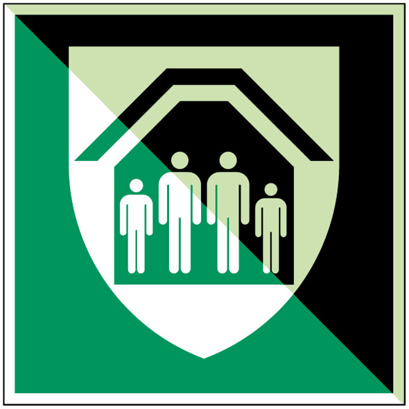 ISO Safety Sign - Protection Shelter