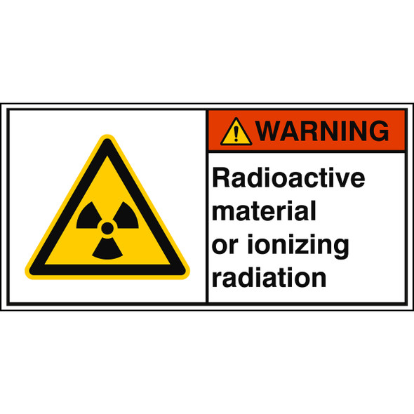 ISO Safety Sign - Radioactive material or ionizing radiation