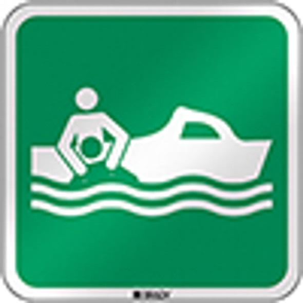 ISO Safety Sign - Rescue boat
