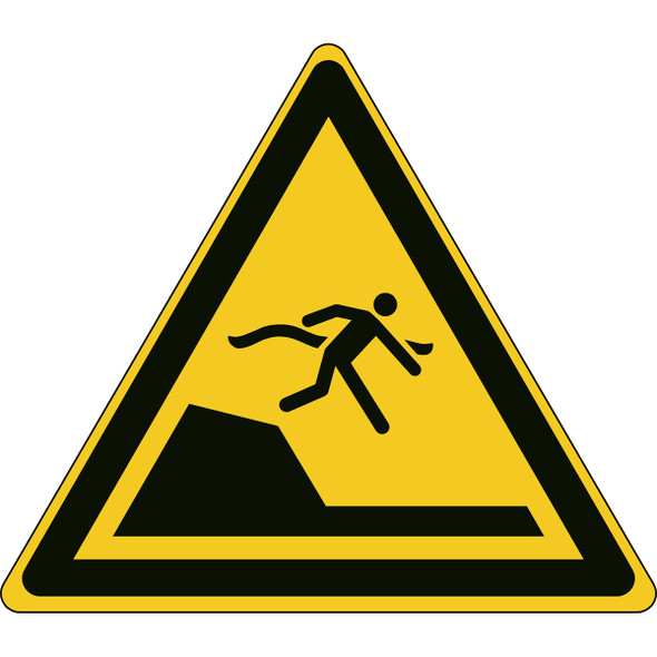 ISO Safety Sign - Warning Sudden drop in swimming or leisure pools