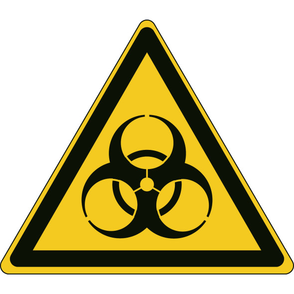 ISO Safety Sign - Warning: Biological hazard