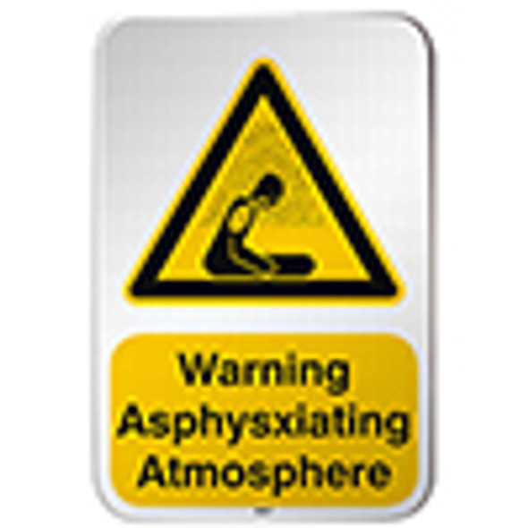 ISO Safety Sign - Warning; Asphysxiating Atmosphere