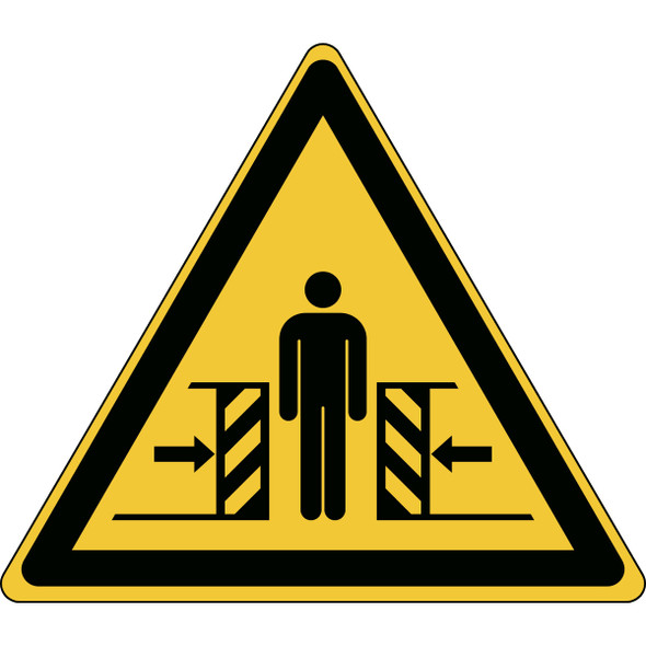 ISO Safety Sign - Warning; Crushing