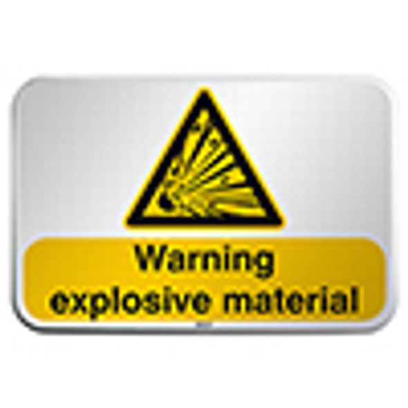 ISO Safety Sign - Warning; explosive material