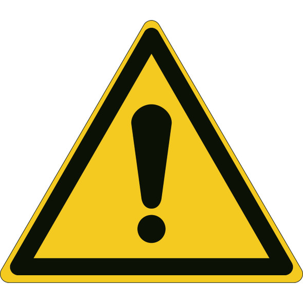 ISO Safety Sign - Warning; General sign