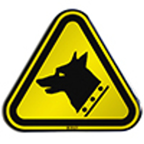 ISO Safety Sign - Warning; Guard dog