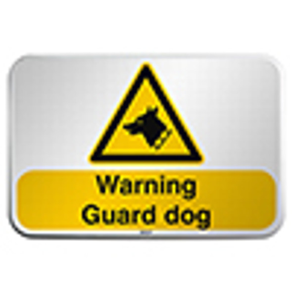 ISO Safety Sign - Warning; Guard dog