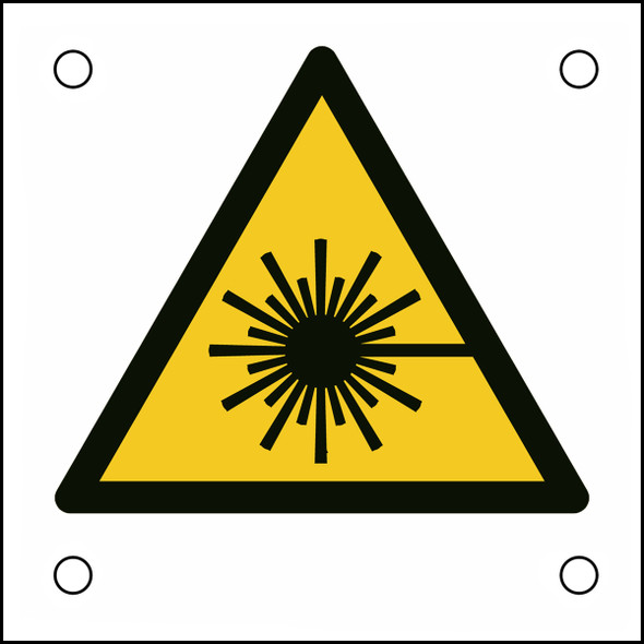 ISO Safety Sign - Warning; laser beam