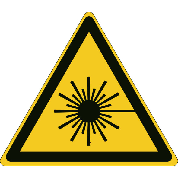 ISO Safety Sign - Warning; Laser beam