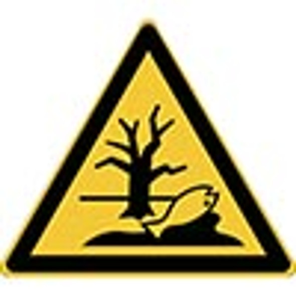 ISO Safety Sign - Warning; Substance or mixture that can cause an environmental hazard
