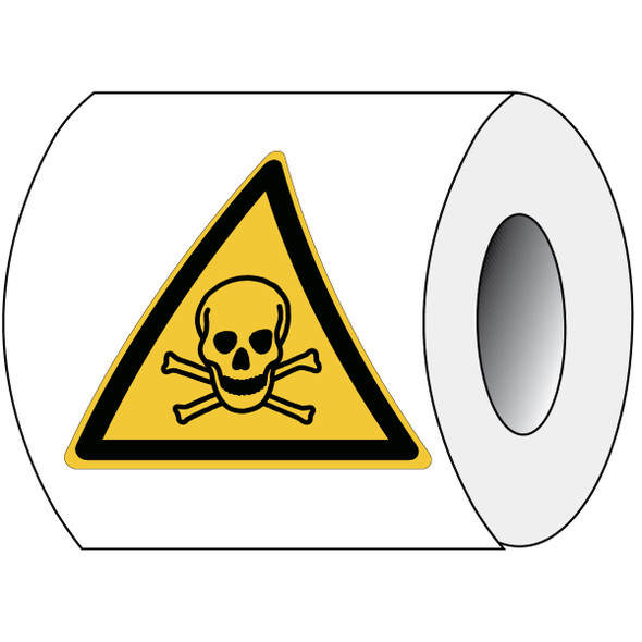 ISO Safety Sign - Warning; Toxic material