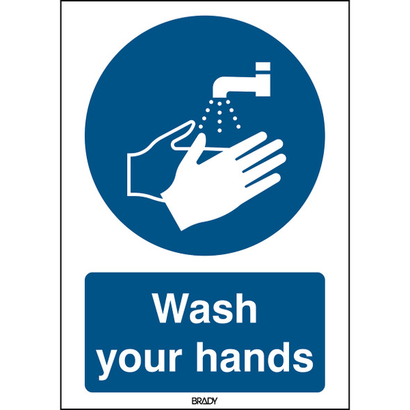 ISO Safety Sign - Wash your hands