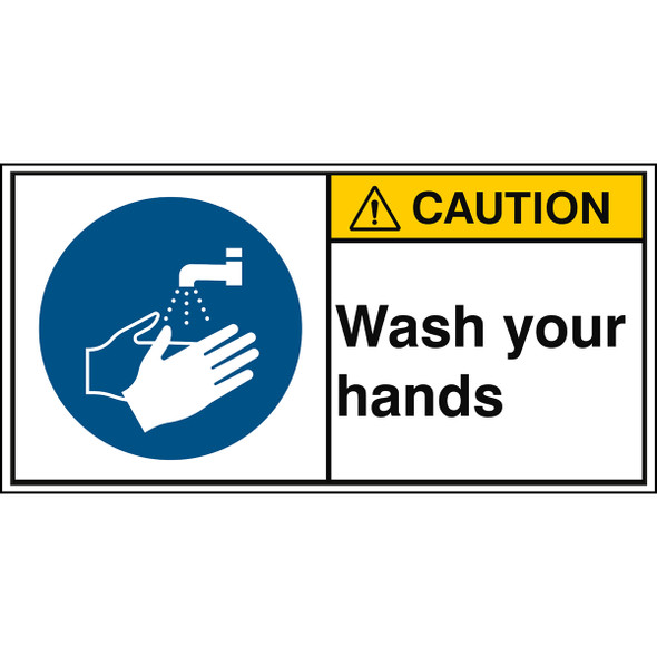 ISO Safety Sign - Wash your hands