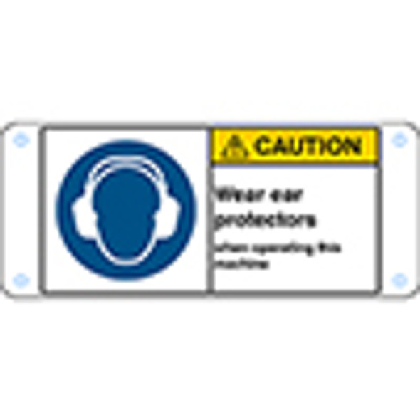 ISO Safety Sign - Wear ear protection