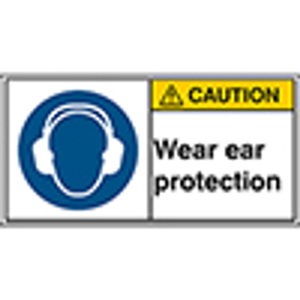 ISO Safety Sign - Wear ear protection