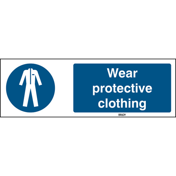 ISO Safety Sign - Wear protective clothing