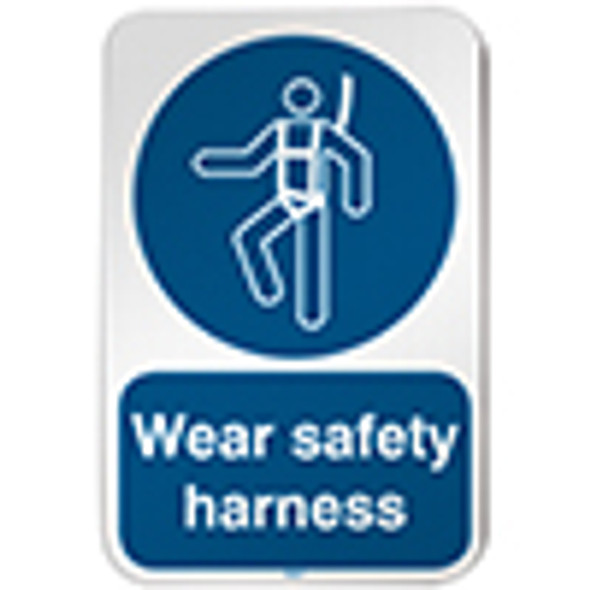 ISO Safety Sign - Wear safety harness