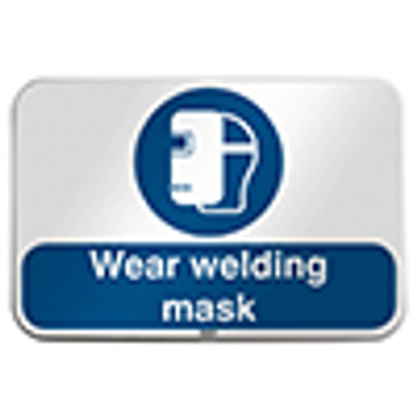 ISO Safety Sign - Wear welding mask