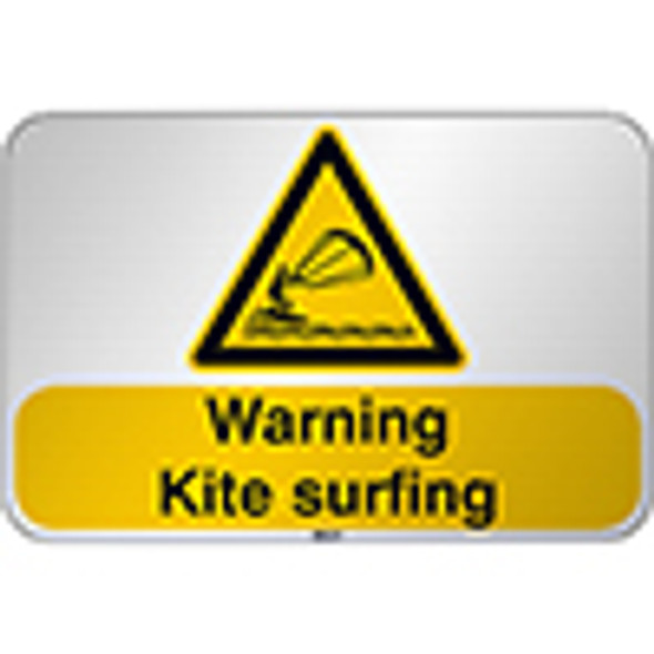 ISO Safety Sign Warning Kite surfing