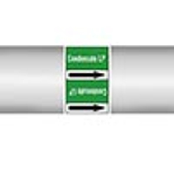 Roll form linerless Pipe Markers, without pictograms - Water - Condensate LP