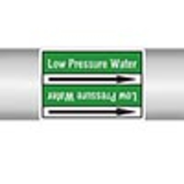 Roll form linerless Pipe Markers, without pictograms - Water - Low pressure water