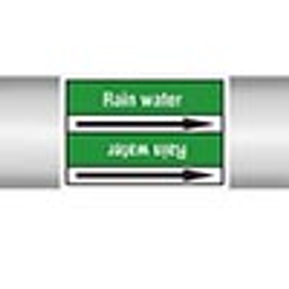 Roll form Pipe Markers with liner, without pictograms - Water