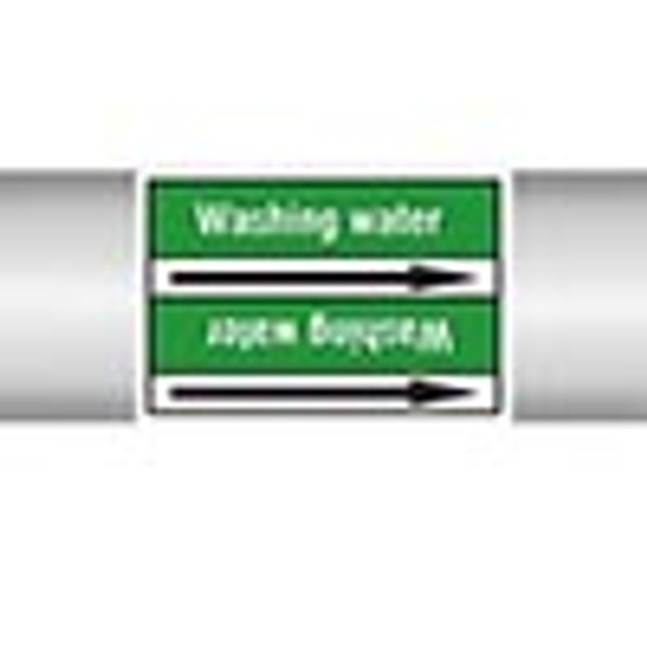 Roll form Pipe Markers with liner, without pictograms - Water