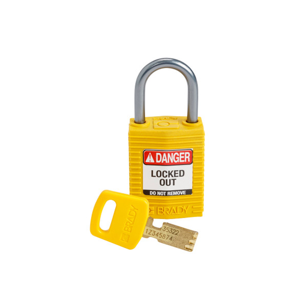 SafeKey Compact Nylon Lockout Padlocks with Alumium Shackle