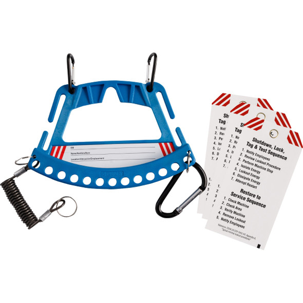 Safety Lock & Tag Carrier System - Blue