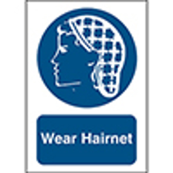 Safety Sign - Wear Hairnet