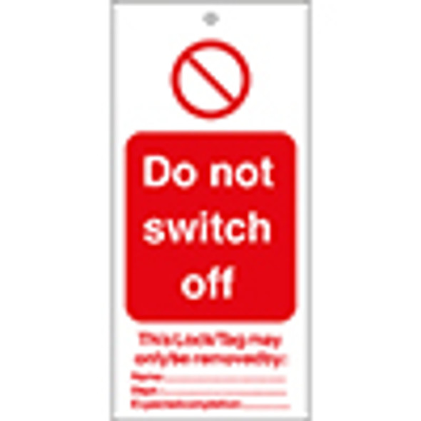 Tagout: Warning Tags