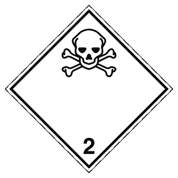 Transport Sign - ADR 2.3 - Toxic gas