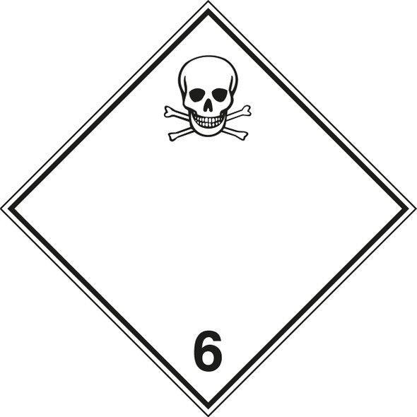 Transport Sign - ADR 6.1 - Toxic substance