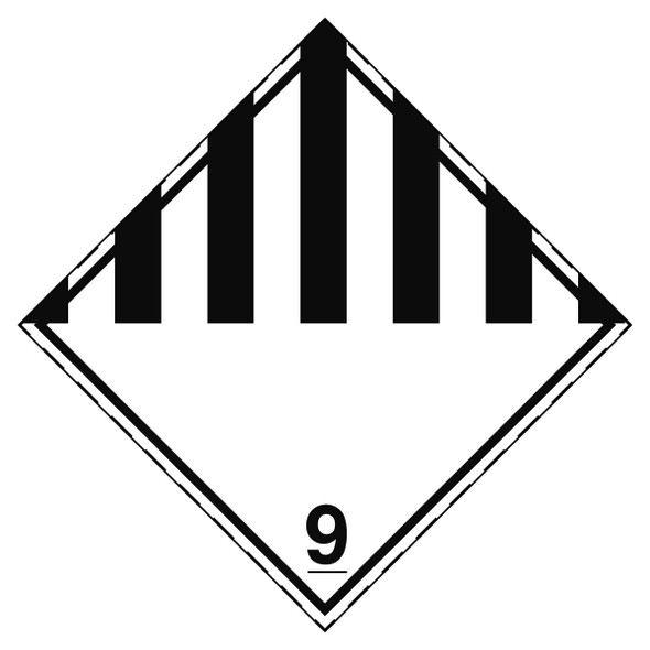 Transport Sign - ADR 9 - Dangerous substance