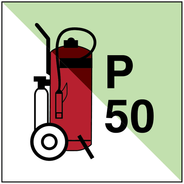 Wheeled fire extinguisher P50 - IMO