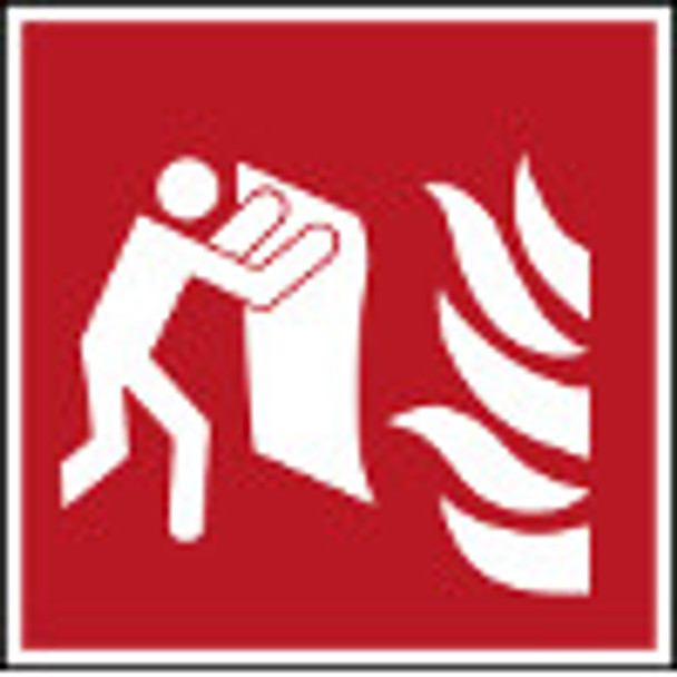 Fire Blanket - Mini Pic Safety Sign - ISO7010