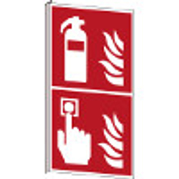 Fire extinguisher & Fire alarm call point - ISO 7010