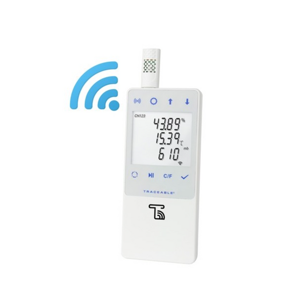 Traceable® Barometric/Temperature/Humidity WIFI Data Logger compatible with TraceableLIVE® Cloud Service