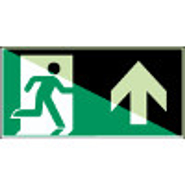 Glow-in-the-dark safety sign