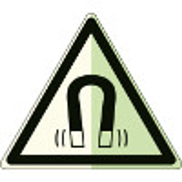 Glow-in-the-dark safety sign