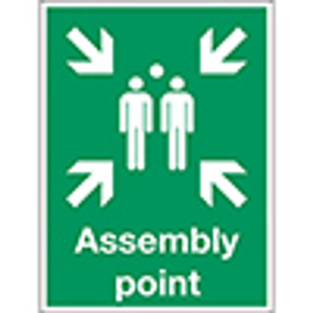 Glow-in-the-dark safety sign - Assembly point