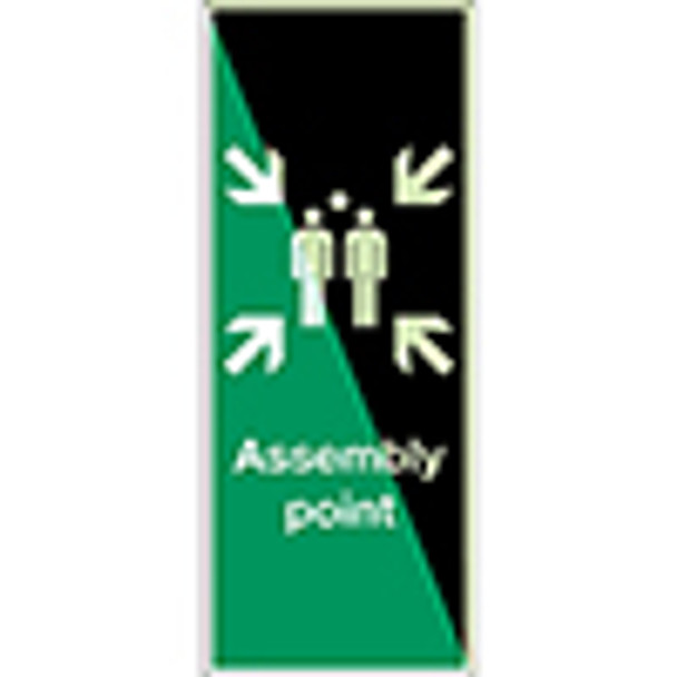 Glow-in-the-dark safety sign - Assembly point