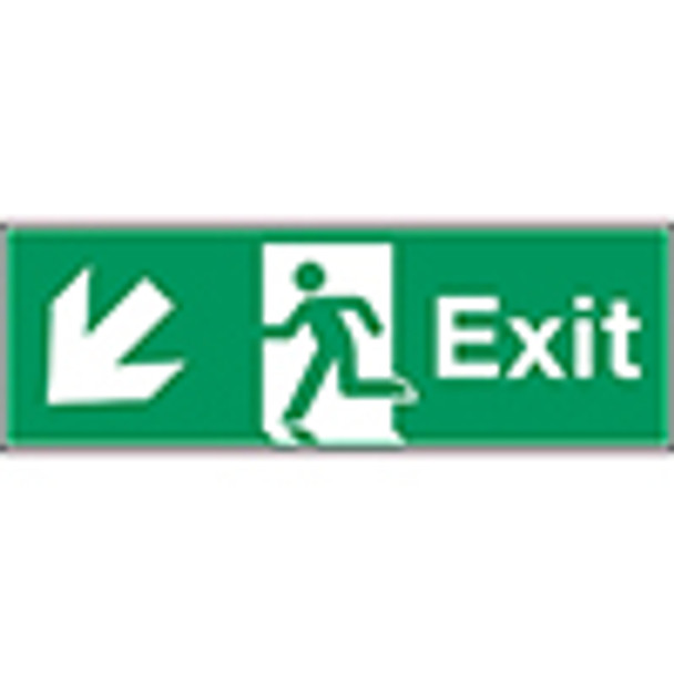 Glow-in-the-dark safety sign - Exit