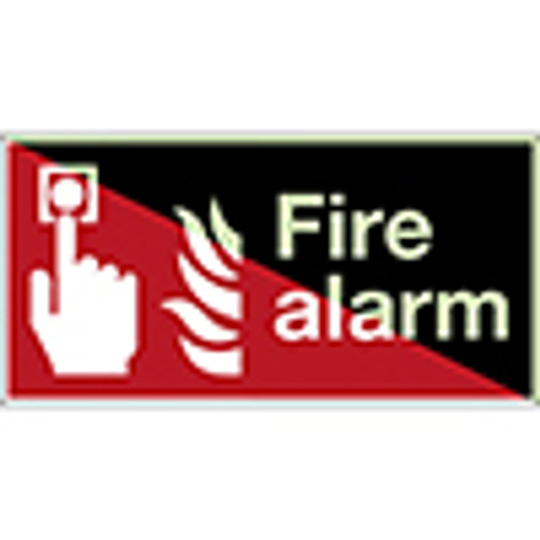 Glow-in-the-dark safety sign - Fire alarm
